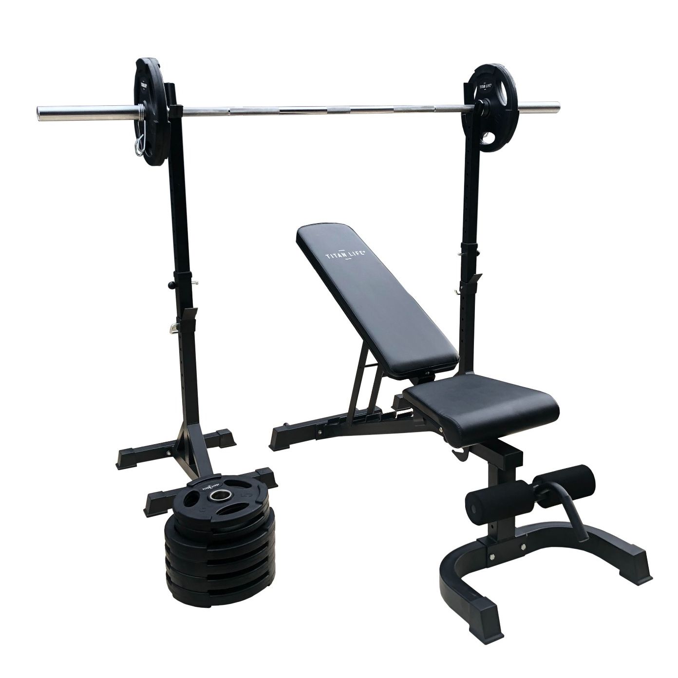 TITAN LIFE WEIGHT SET 100KG GARAGE GYM – Vægtstangssæt, billede 2 hos ActiveNordic