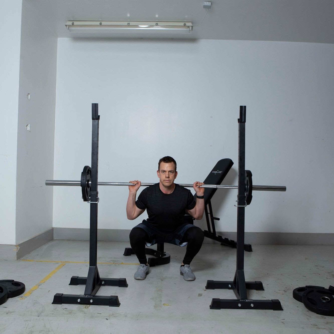 TITAN LIFE WEIGHT SET 100KG GARAGE GYM – Vægtstangssæt, billede 6 hos ActiveNordic
