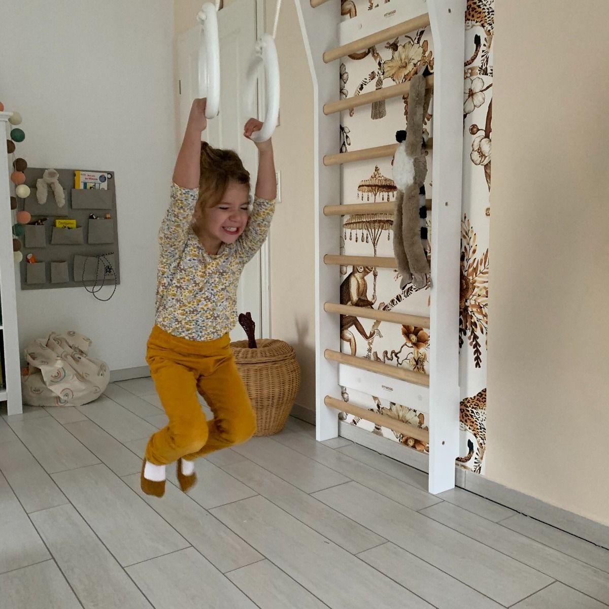 FitWood TAIMI MINI Wallbar m. Birk trin – Ribbe, billede 2 hos ActiveNordic